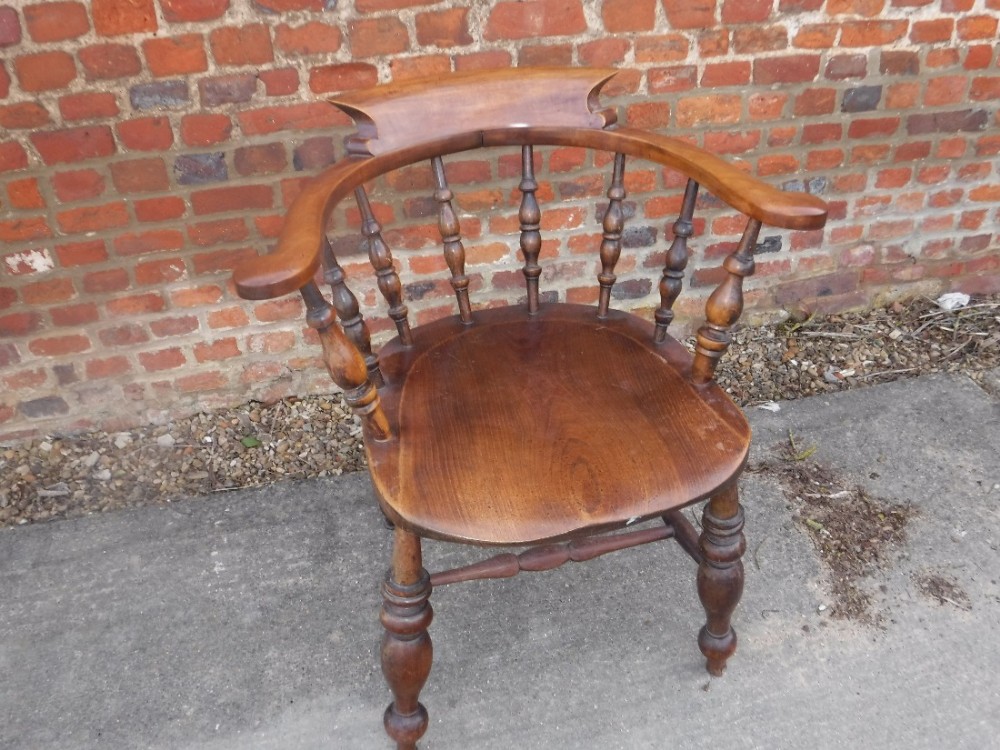 Late Victorian desk armchair