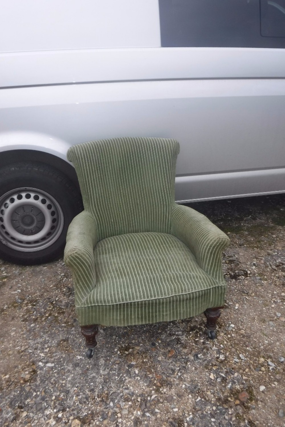 Victorian upholstered  drawing room armchair