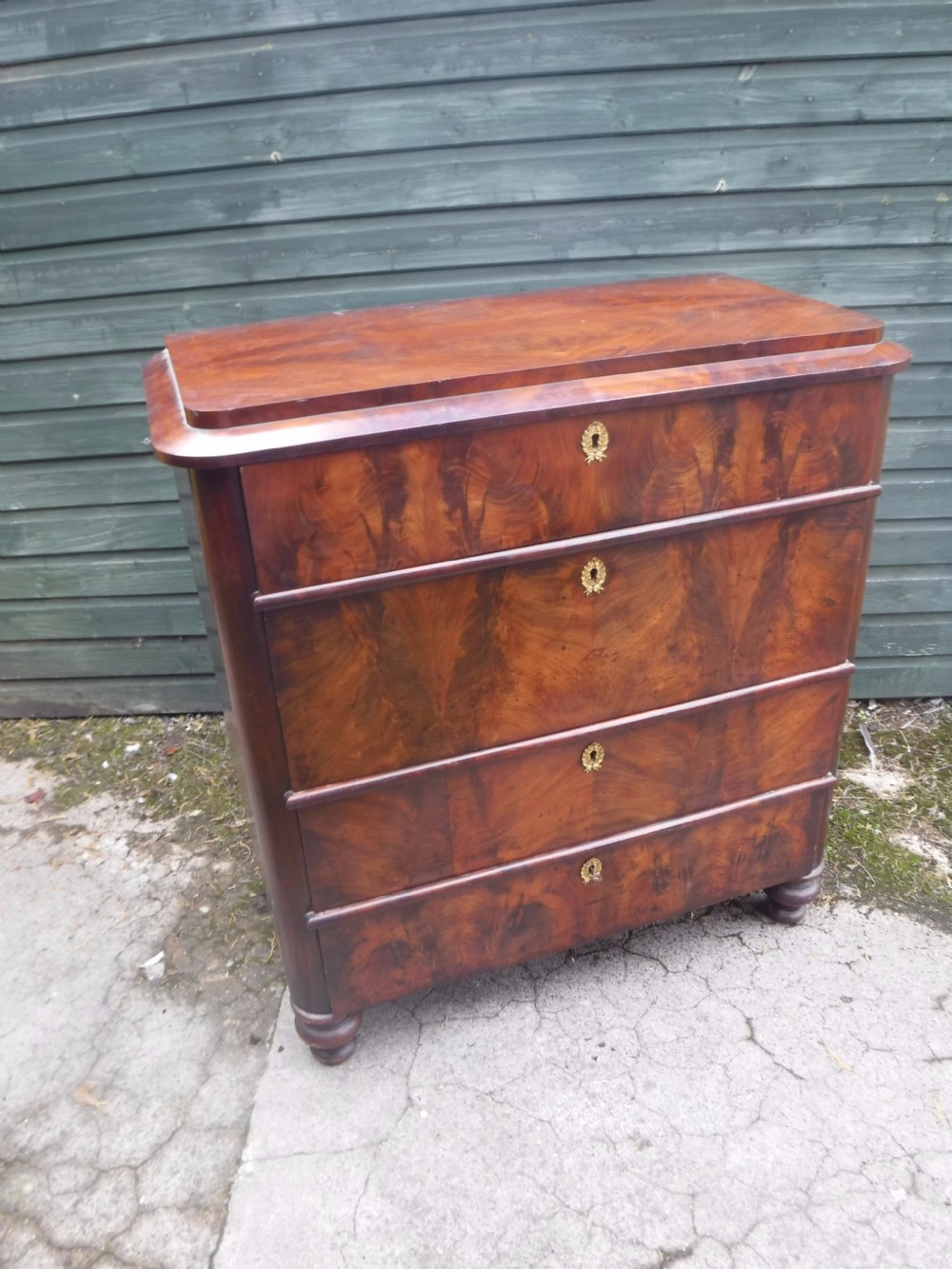 19th century mahogany 4 drawer chest of drawers View VIII