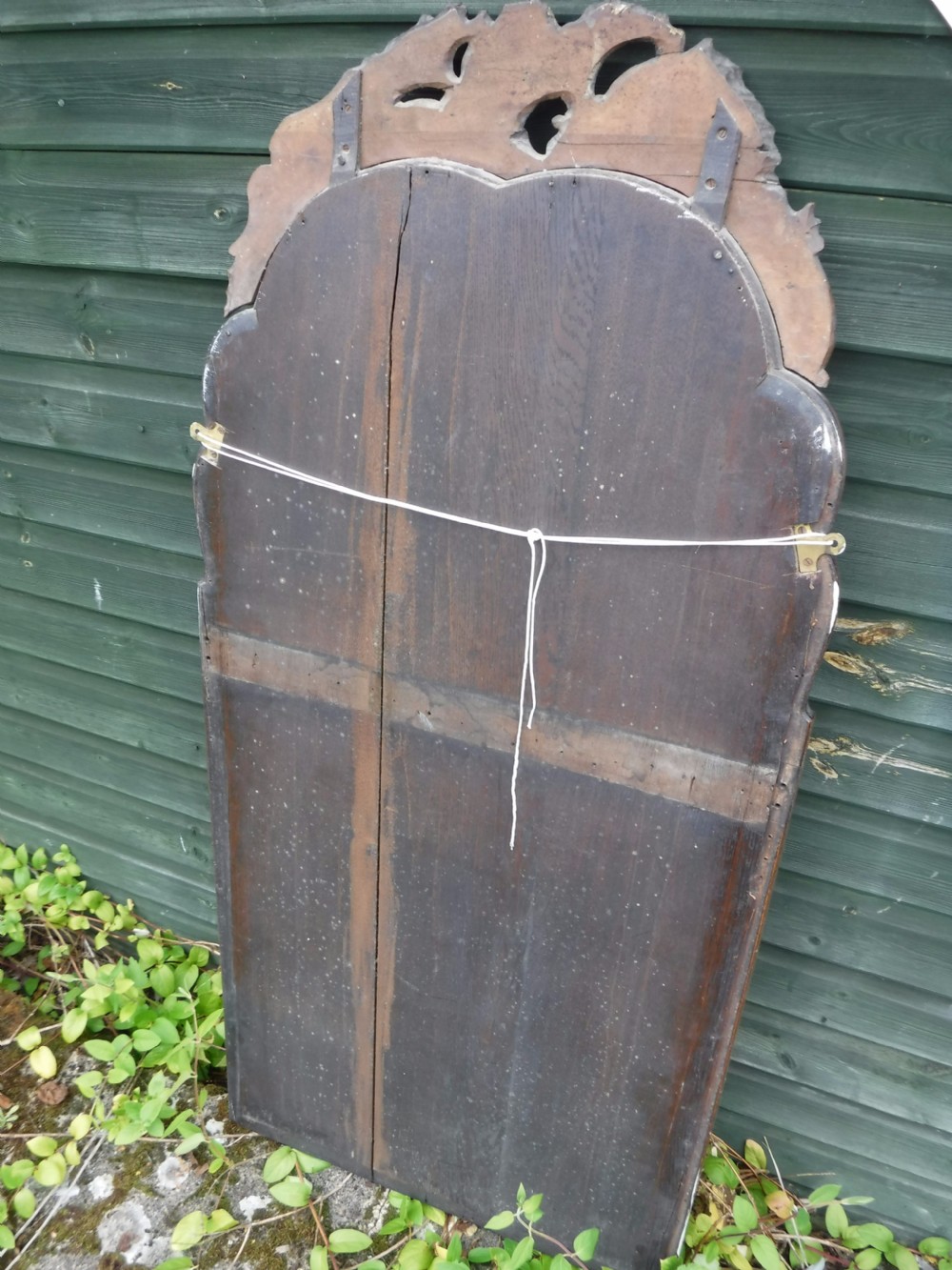 Late Georgian walnut frame wall mirror View IV