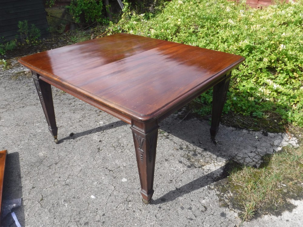 Good and neat mahogany 8 seater extending dining table View V