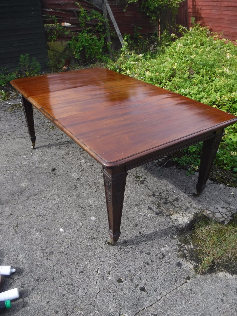 Good and neat mahogany 8 seater extending dining table View VI