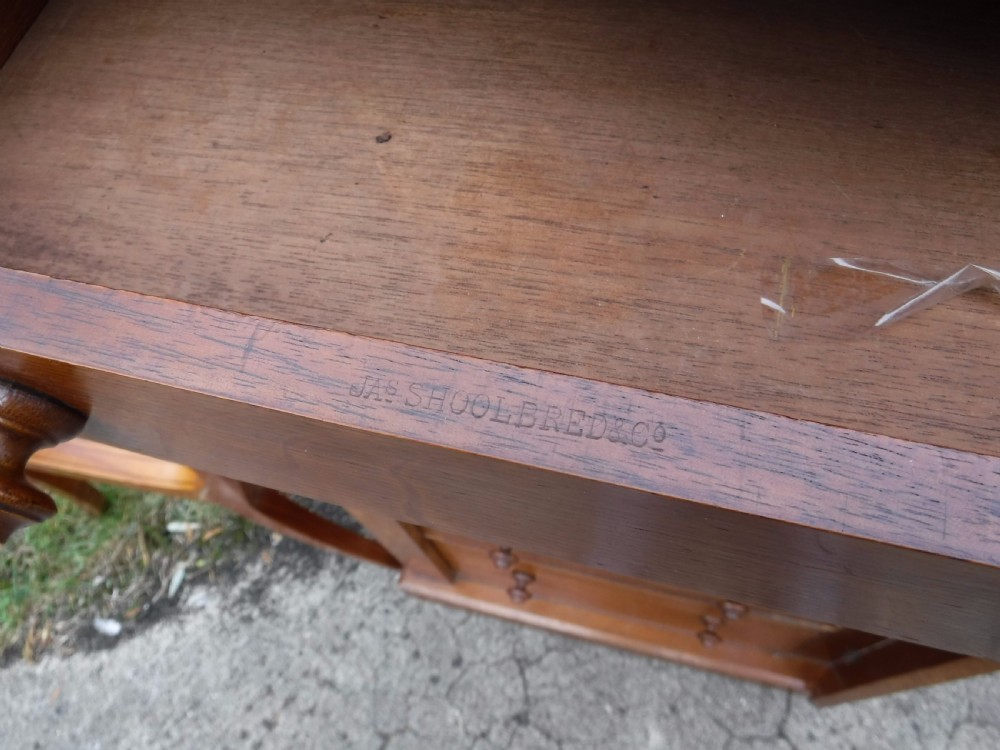 Victorian oak 7 drawer Wellington chest with makers stamp View VI
