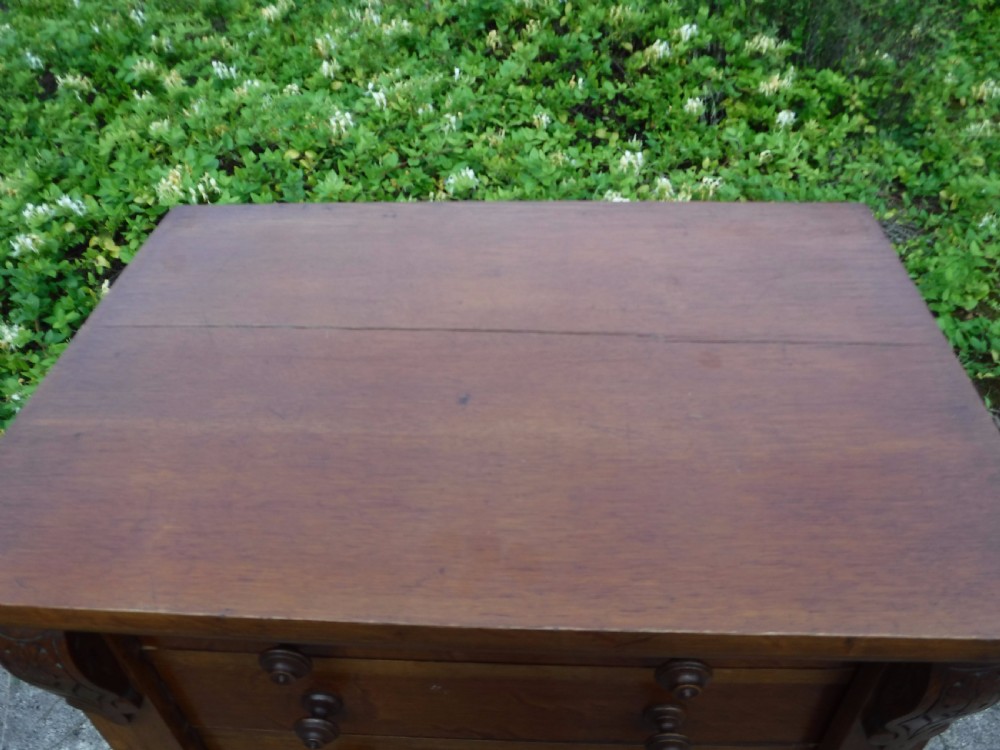 Victorian oak 7 drawer Wellington chest with makers stamp View IX