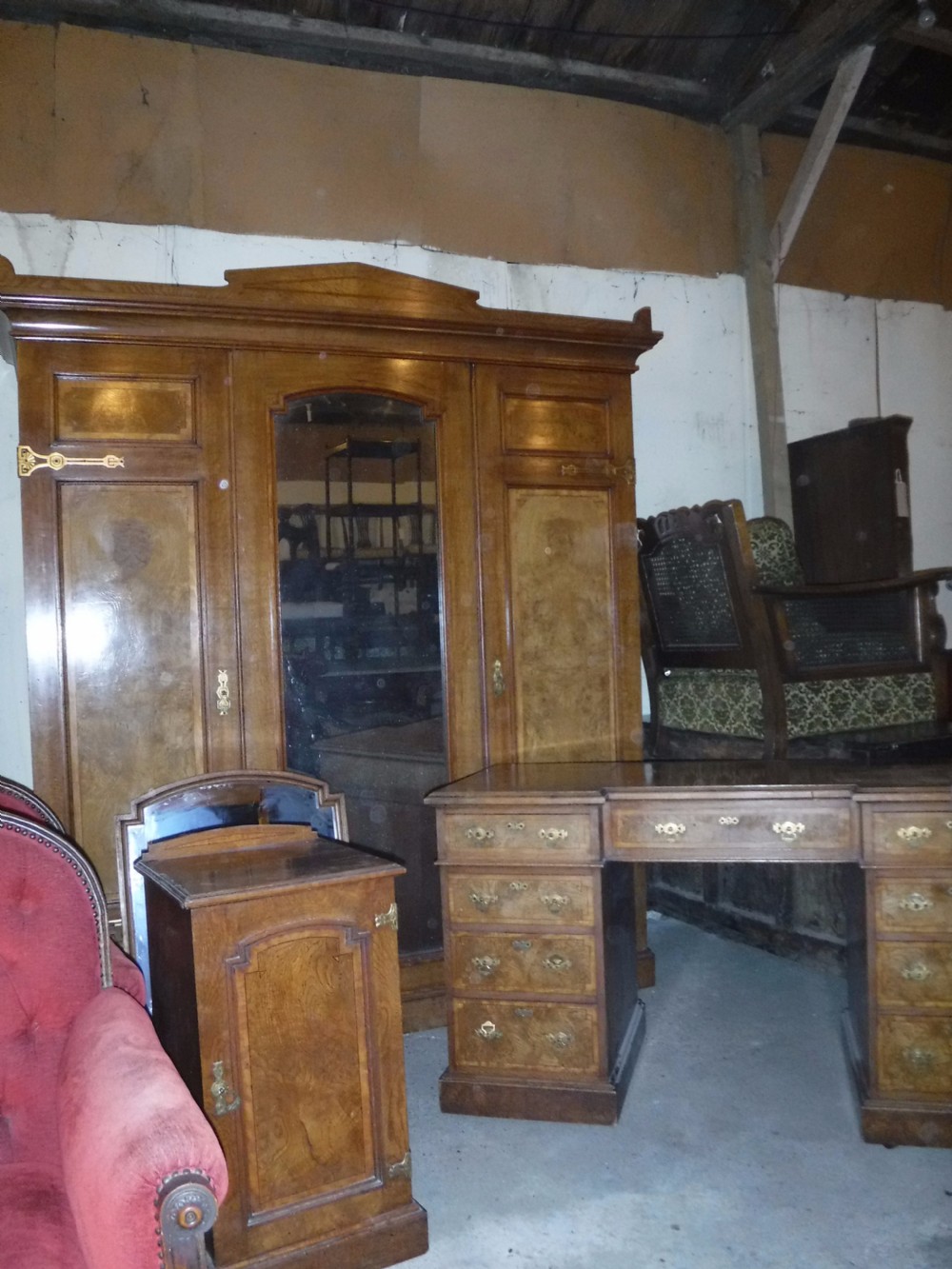 Late 19th century Shapland and Petter 3 piece suite View XIII