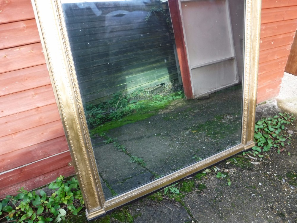 Good sized 19th century gilt frame hall mirror View III