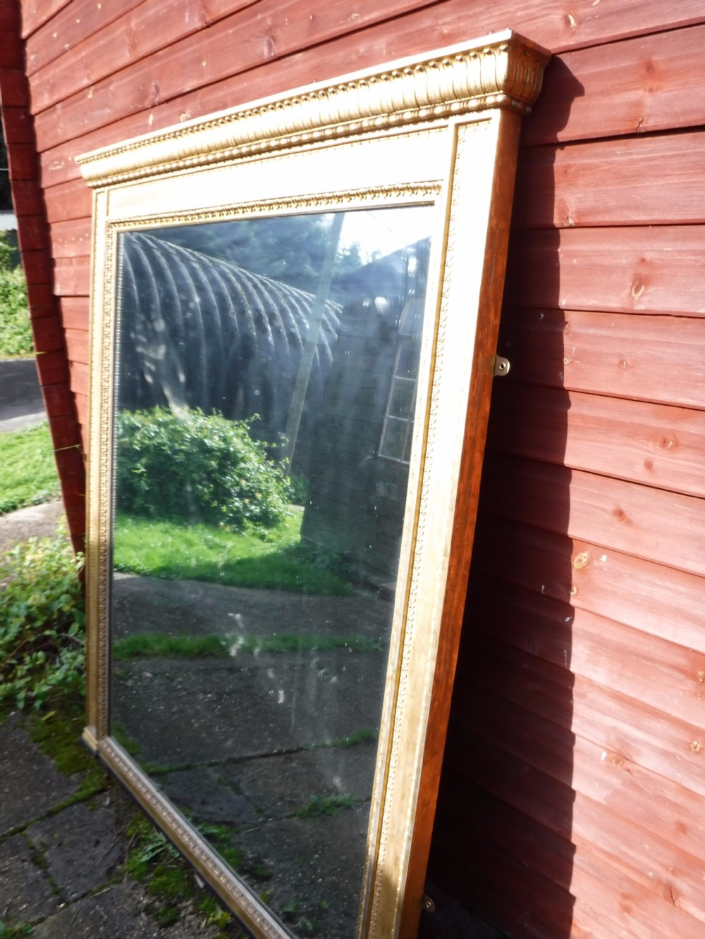 Good sized 19th century gilt frame hall mirror View VIII