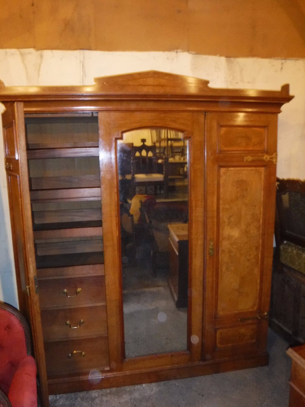 Good quality late 19th century wardrobe by Shapland and Petter View III