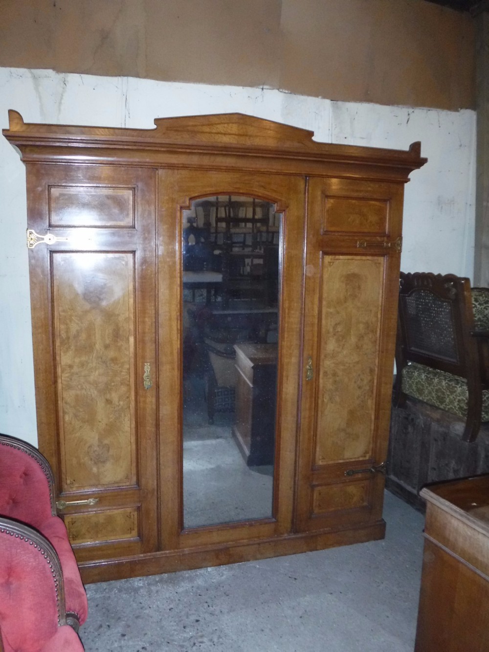 Good quality late 19th century wardrobe by Shapland and Petter View IV