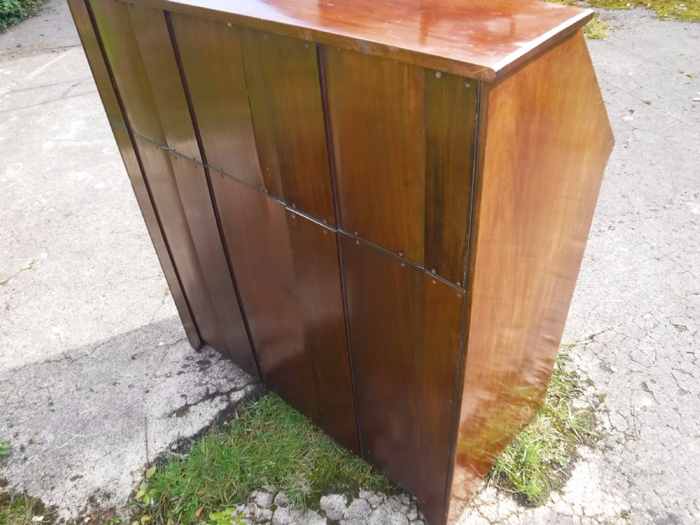 Good Edwardian  inlaid rosewood and mahogany writing bureau View IV