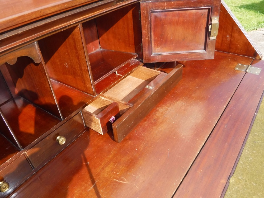 Good Edwardian  inlaid rosewood and mahogany writing bureau View VI
