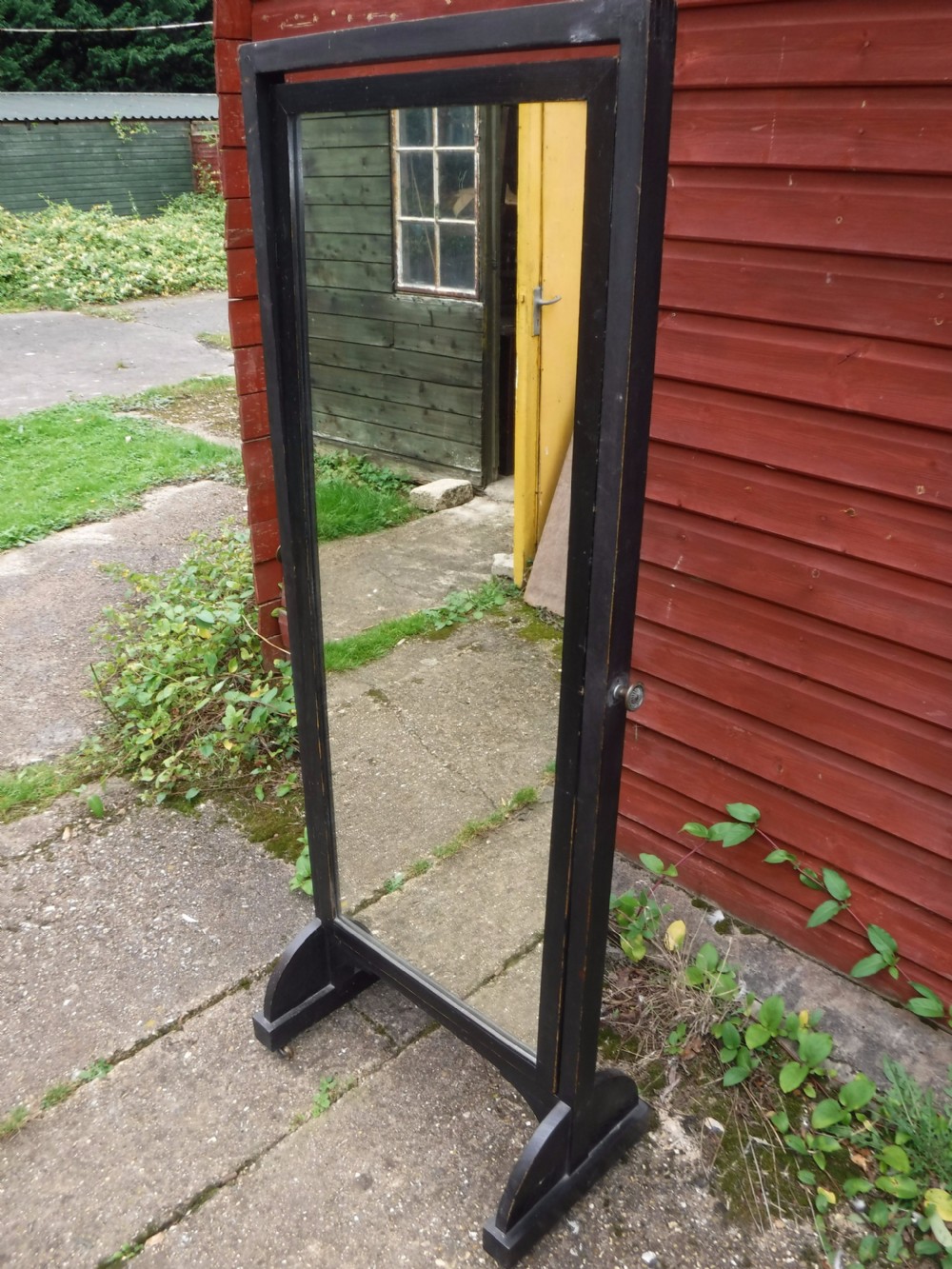 Cheval dressing mirror in the style of E.W.Godwin