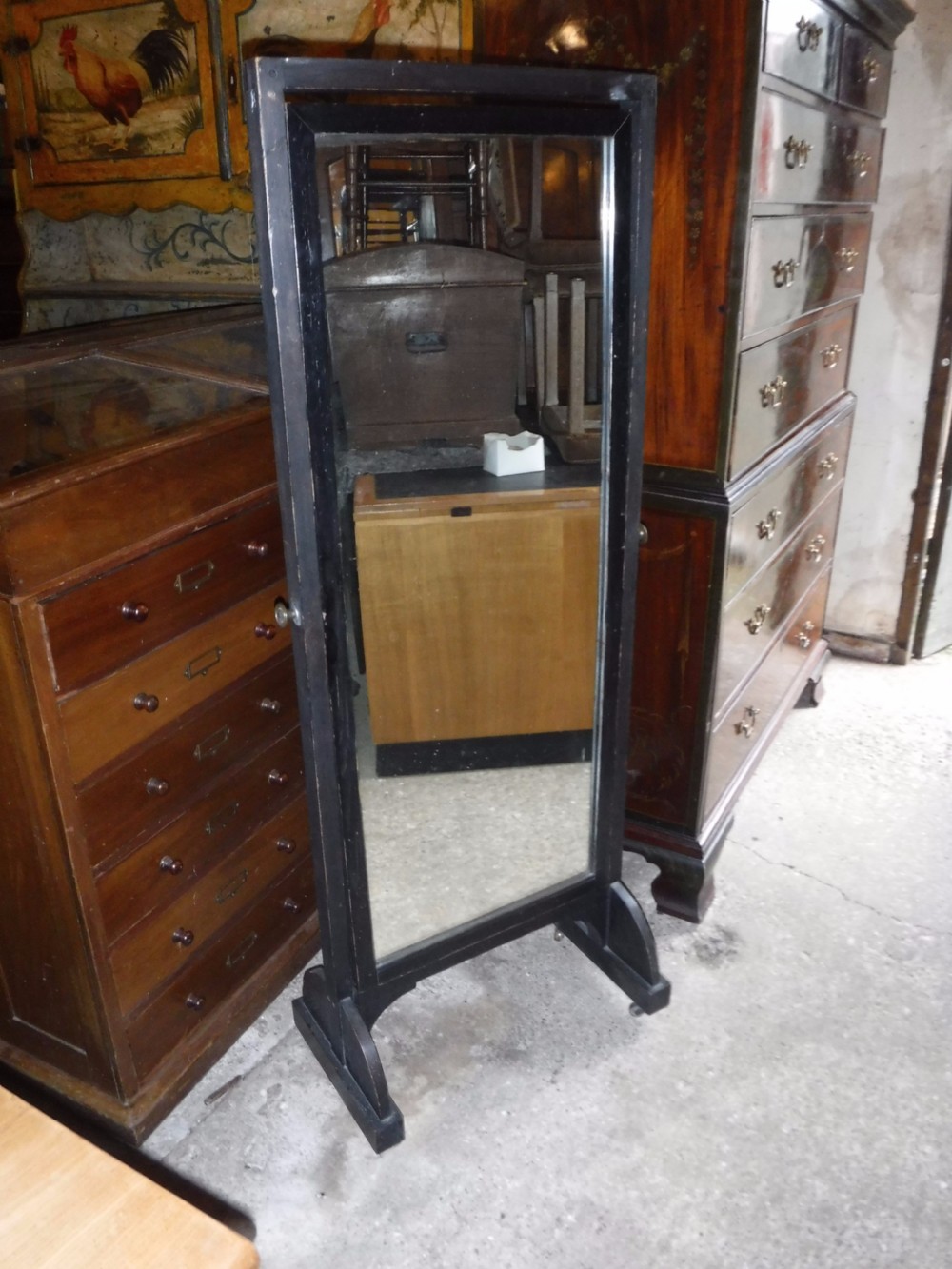 Cheval dressing mirror in the style of E.W.Godwin View VI