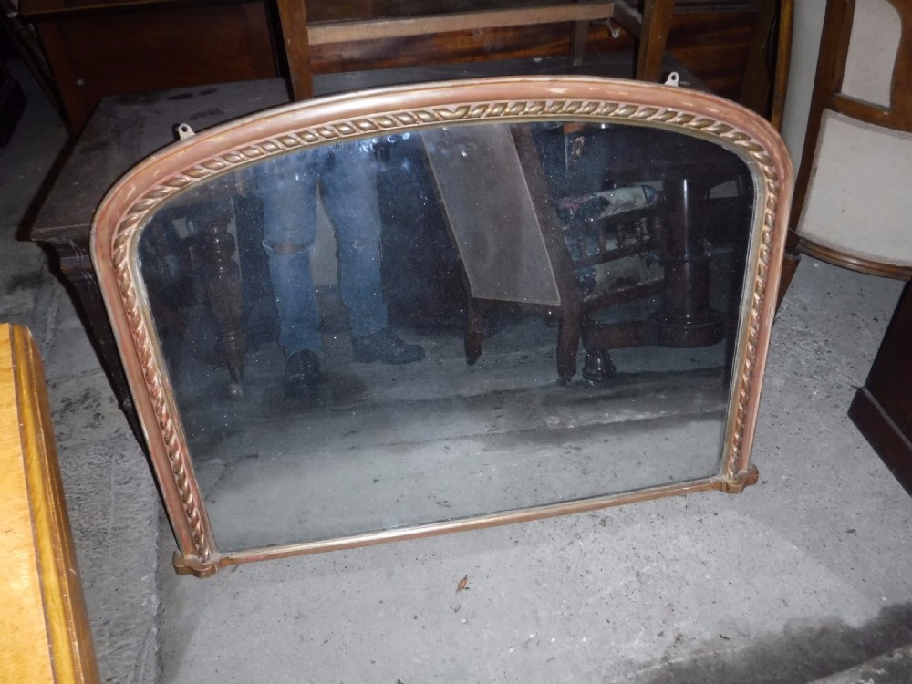 Victorian overmantel mirror