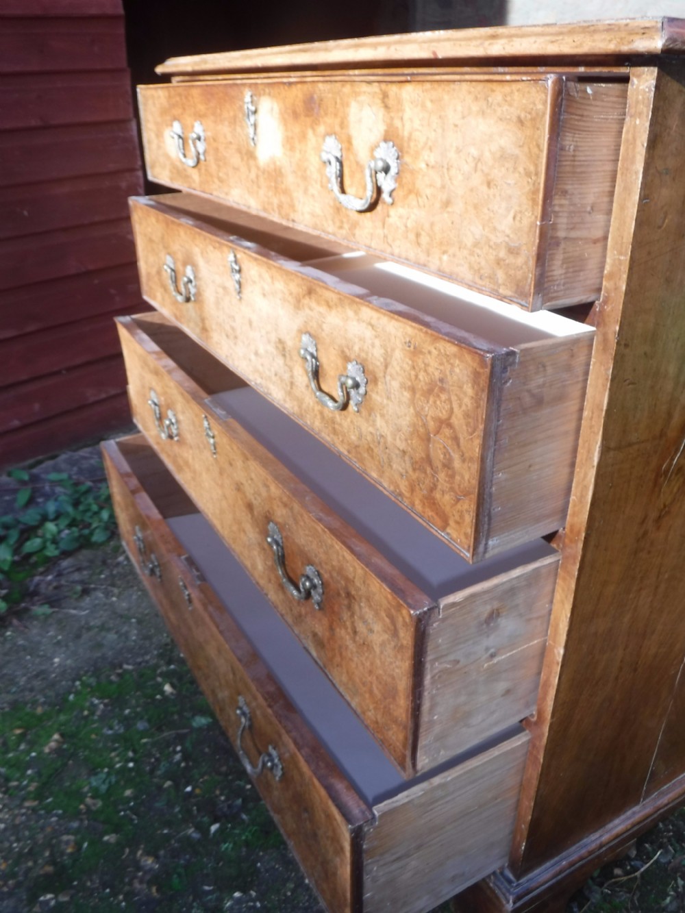  18th century chest of 4 long drawers View VI