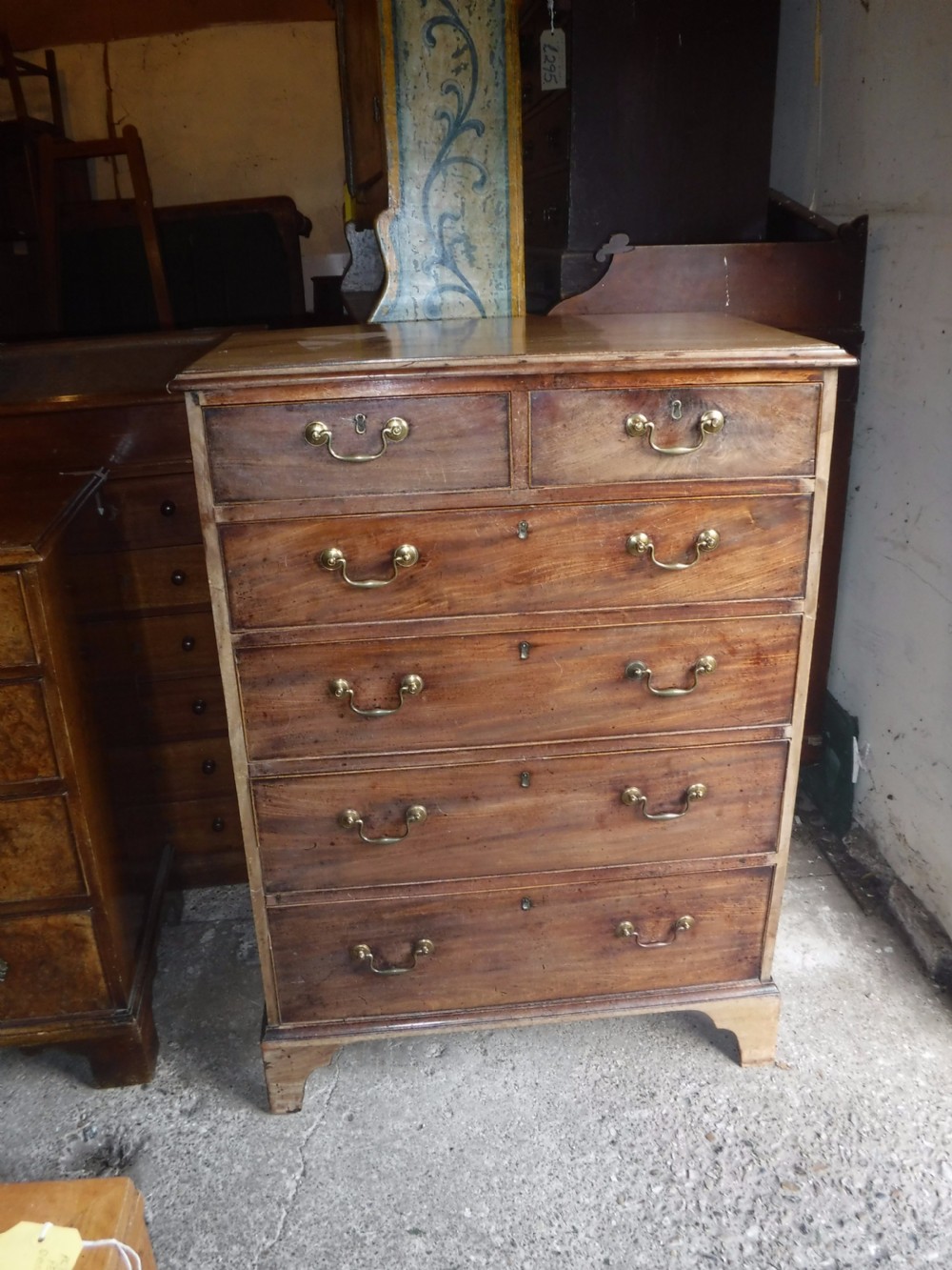 Practical Georgian mahogany chest[under 3 foot] View II