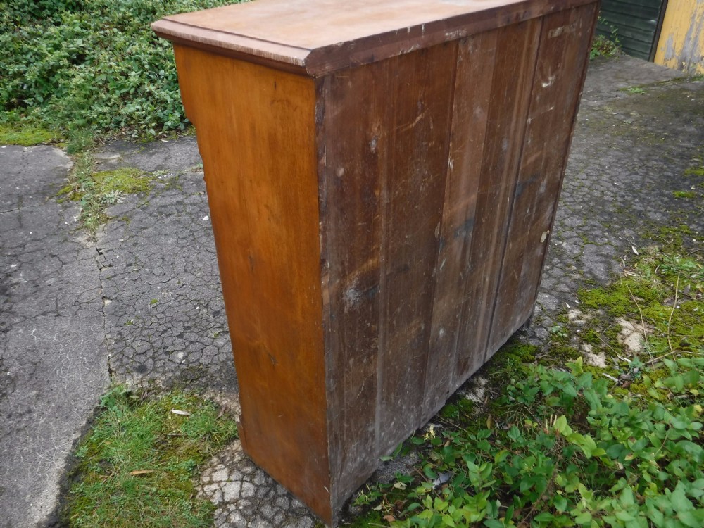 Useful 19th century country house pine open front bookcase View III