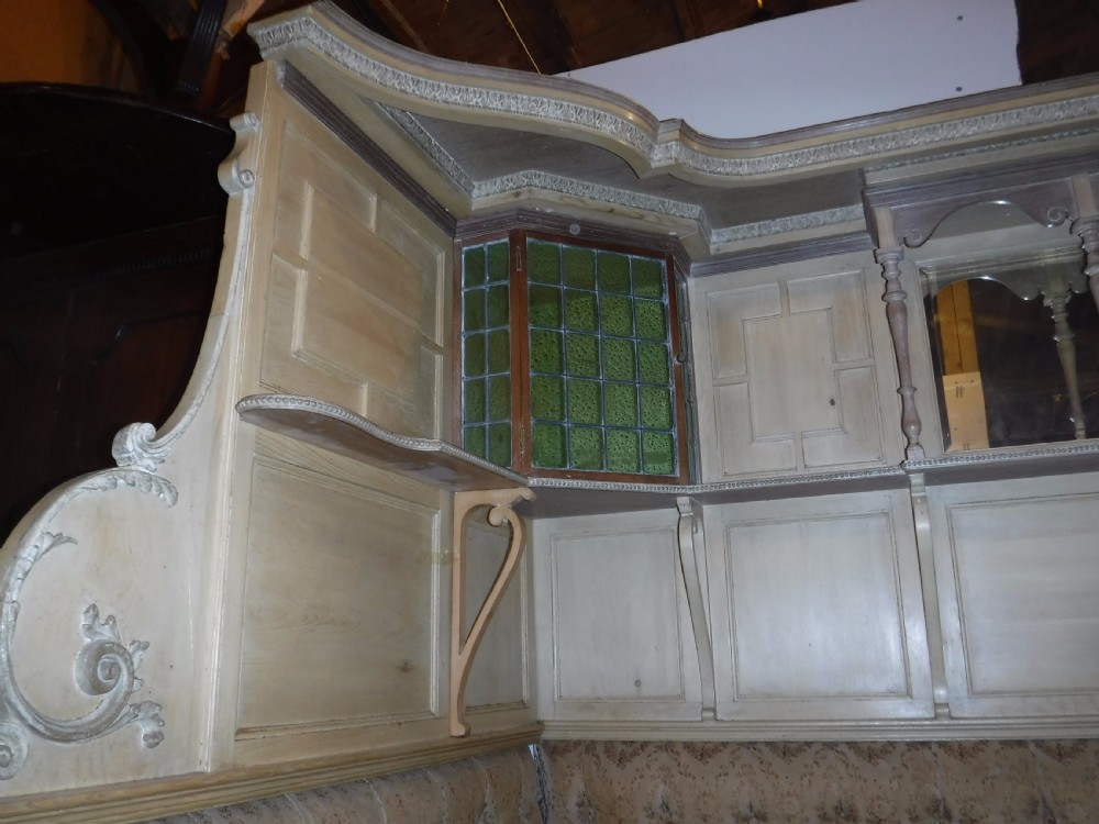 Impressive panelled pine corner seat[Games room] View V