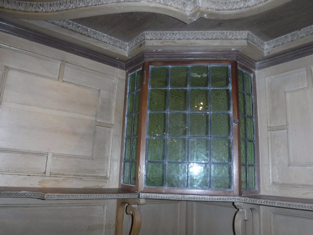 Impressive panelled pine corner seat[Games room] View IX