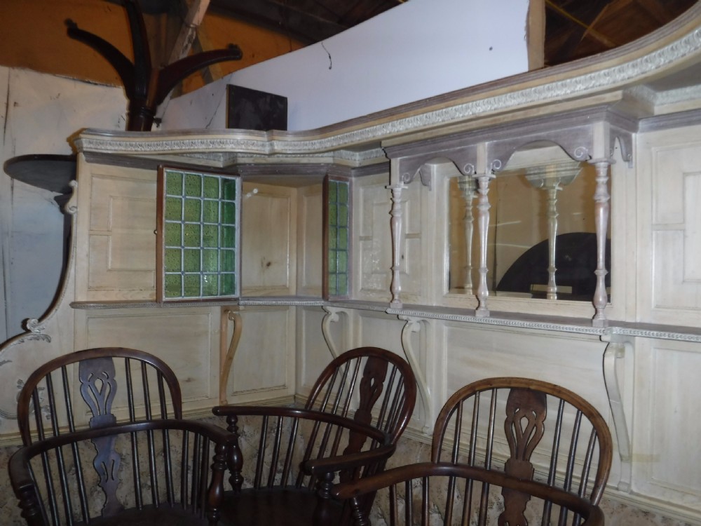 Impressive panelled pine corner seat[Games room] View XII
