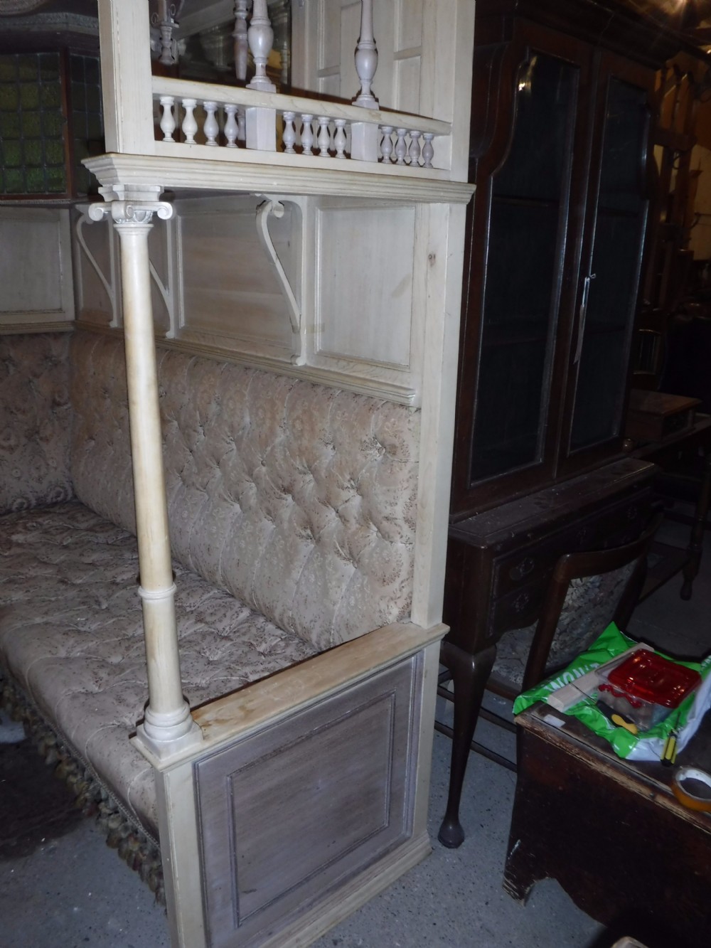 Impressive panelled pine corner seat[Games room] View XIII