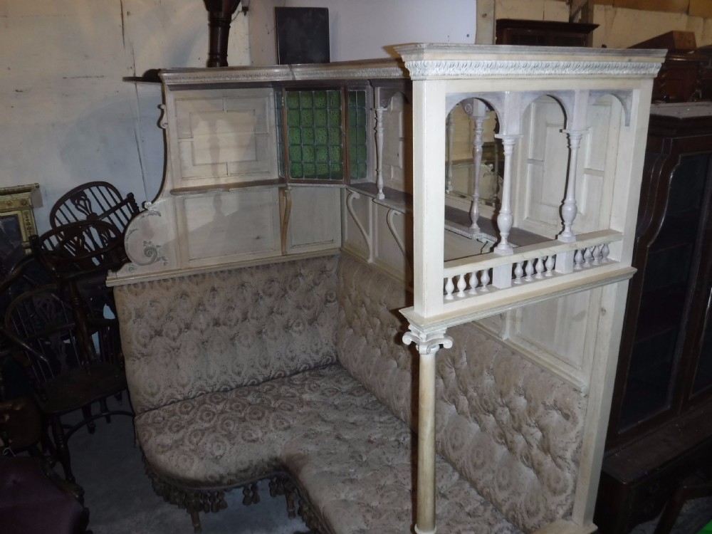 Impressive panelled pine corner seat[Games room] View XIV