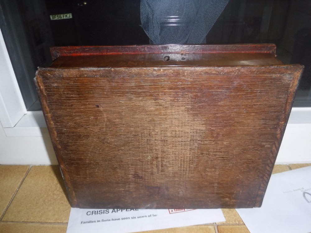 Small 18th century walnut lace box View V