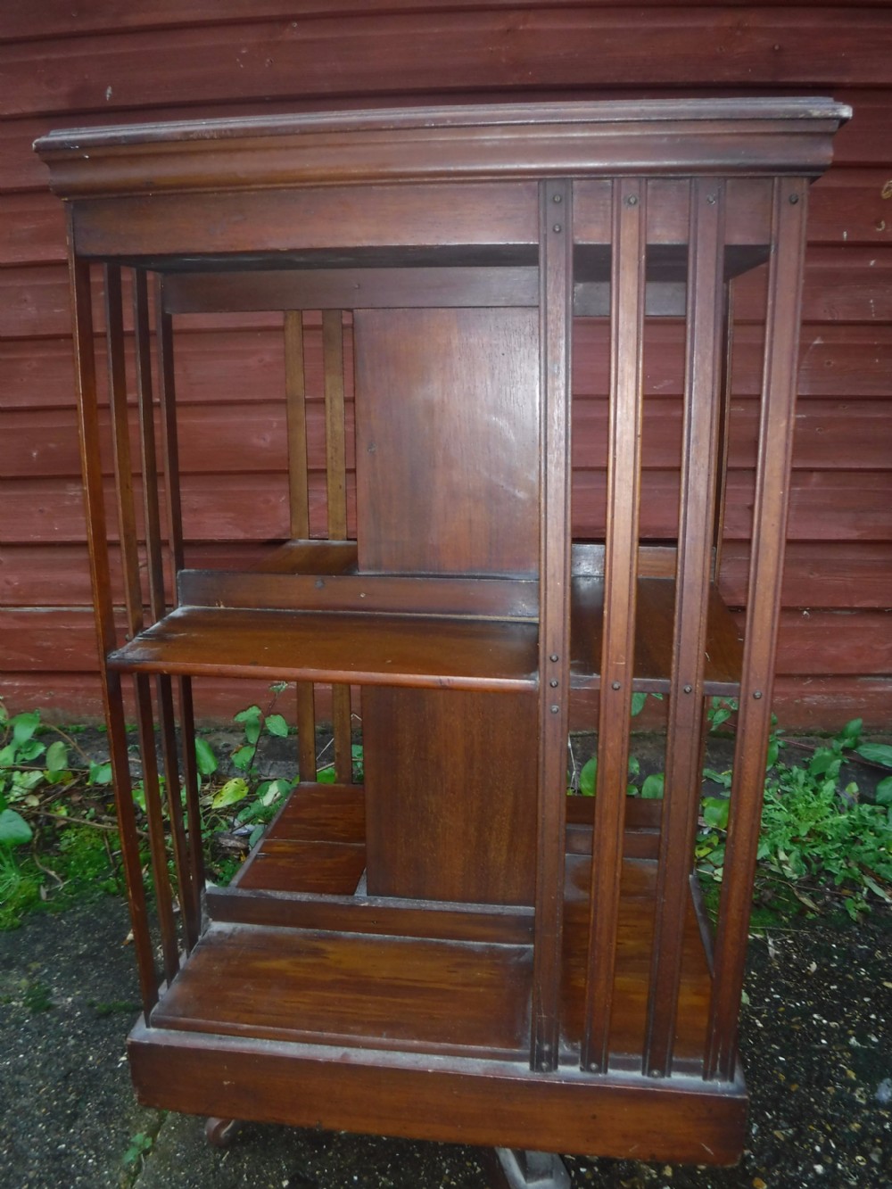 Edwardian revolving bookcase View III