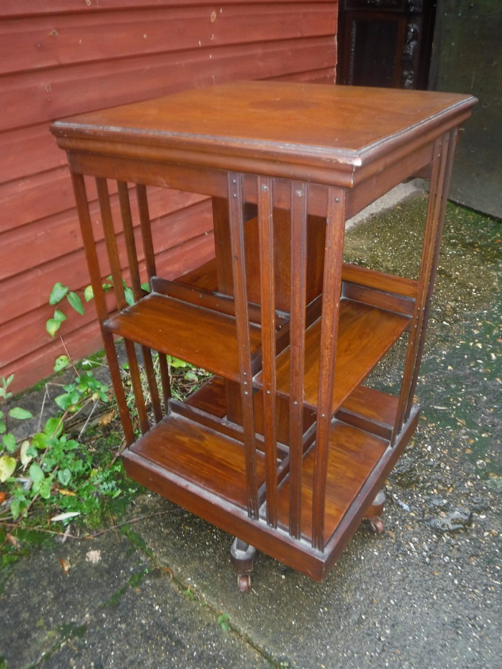 Edwardian revolving bookcase View IV