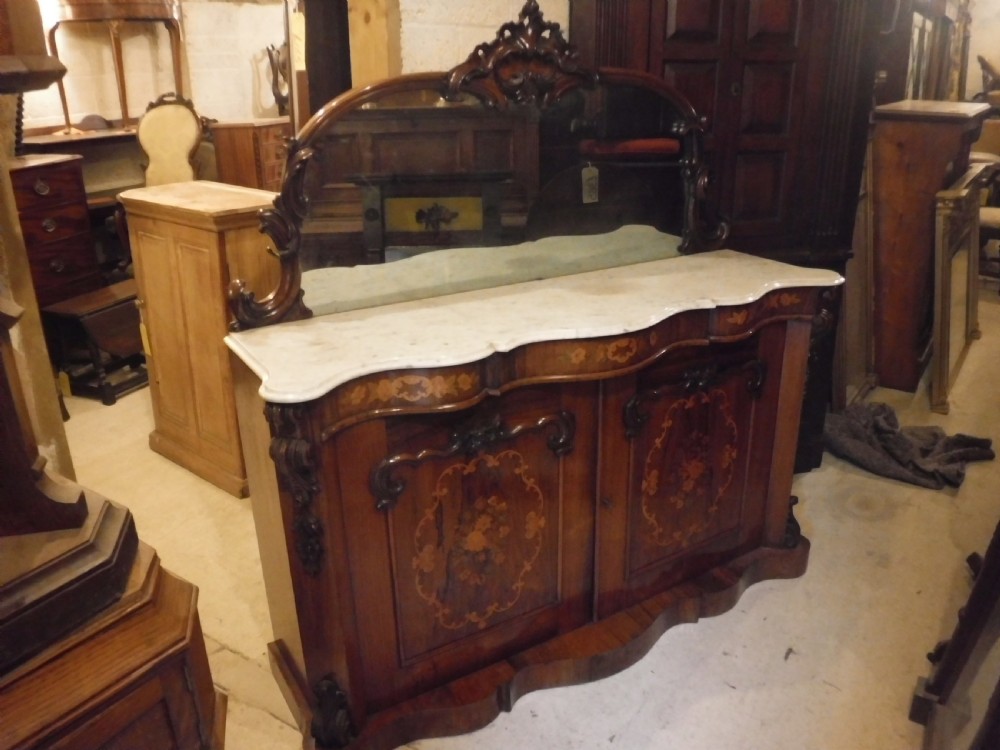 Good quality inlaid rosewood side cabinet View III