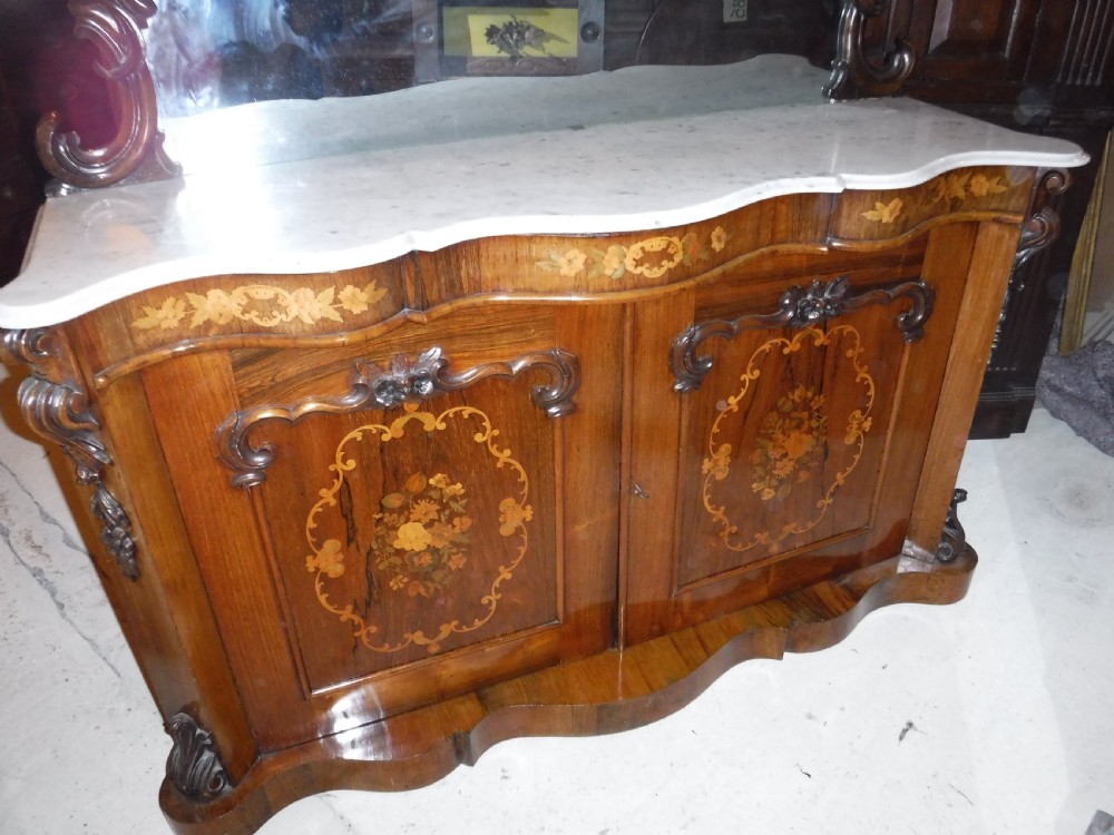 Good quality inlaid rosewood side cabinet View VII