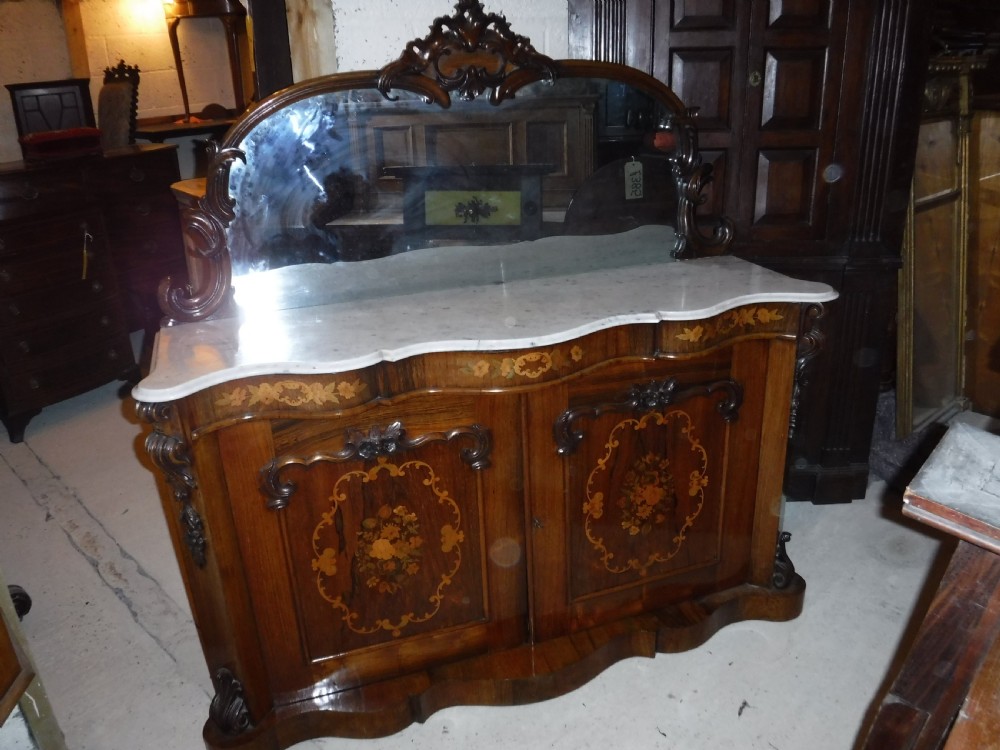 Good quality inlaid rosewood side cabinet View IX
