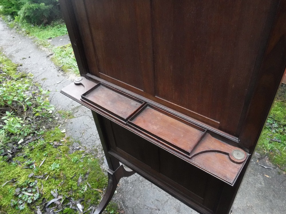 19th century adjustable height cheval dressing mirror View V