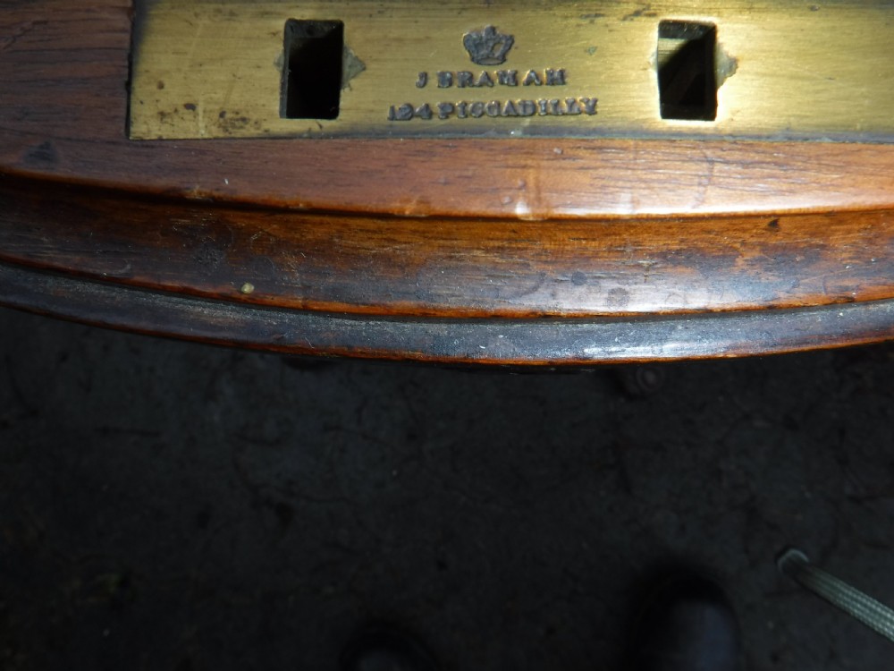Mid 19th century walnut teapoy View II