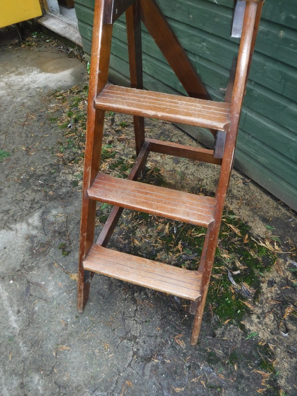 Set of early 20th century library steps View VI
