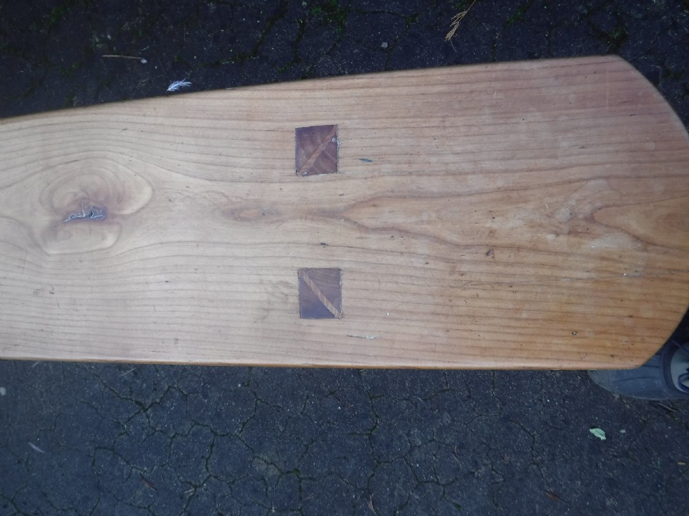 Long late 19th century  kitchen table bench View VII