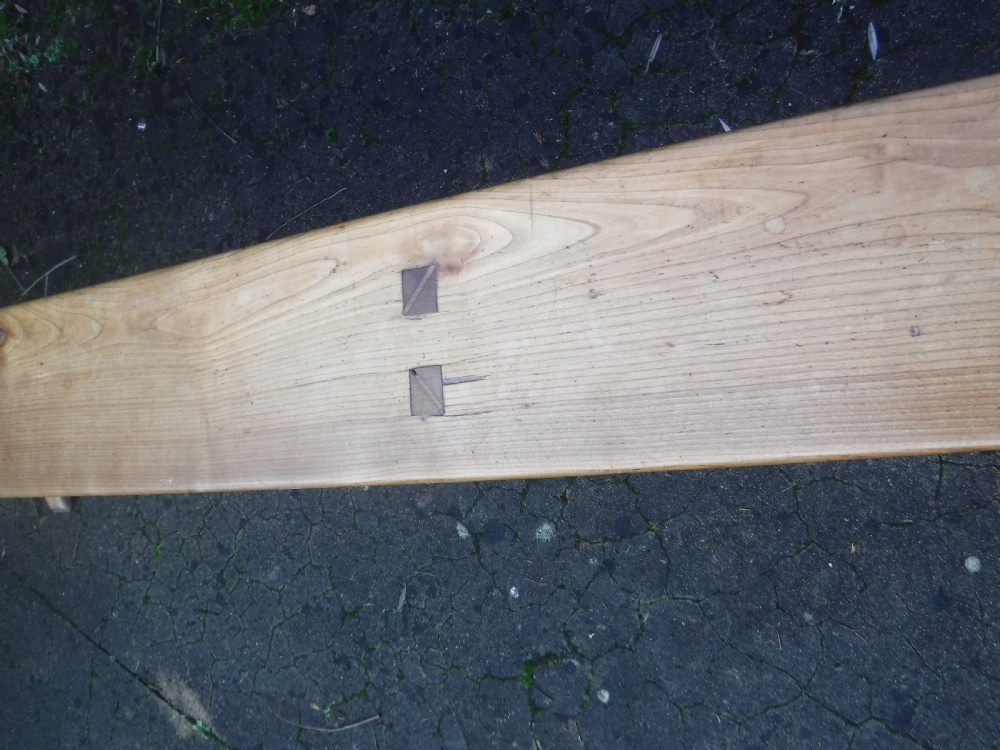 Long late 19th century  kitchen table bench View VIII