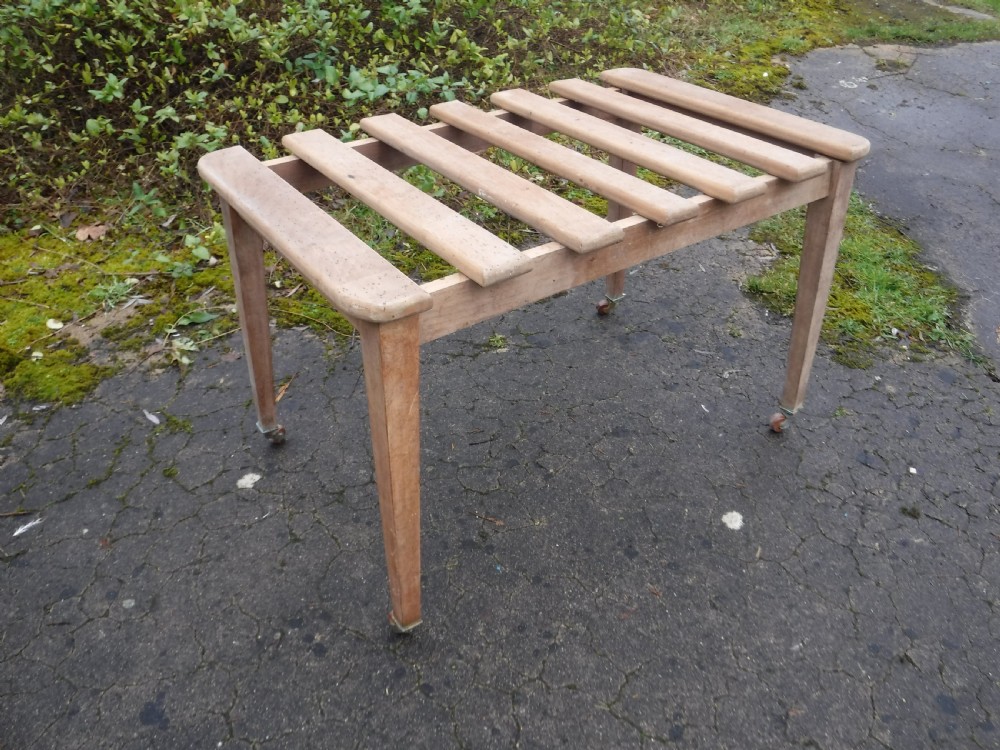 Large early 20th century luggage stand