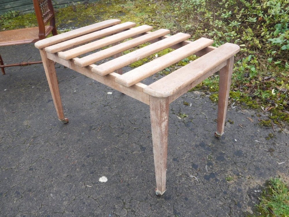 Large early 20th century luggage stand View II