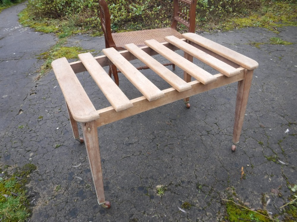 Large early 20th century luggage stand View III