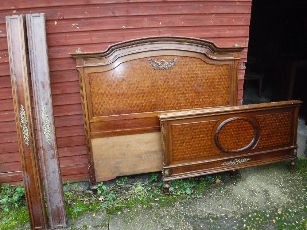 Large early 20th century double bed