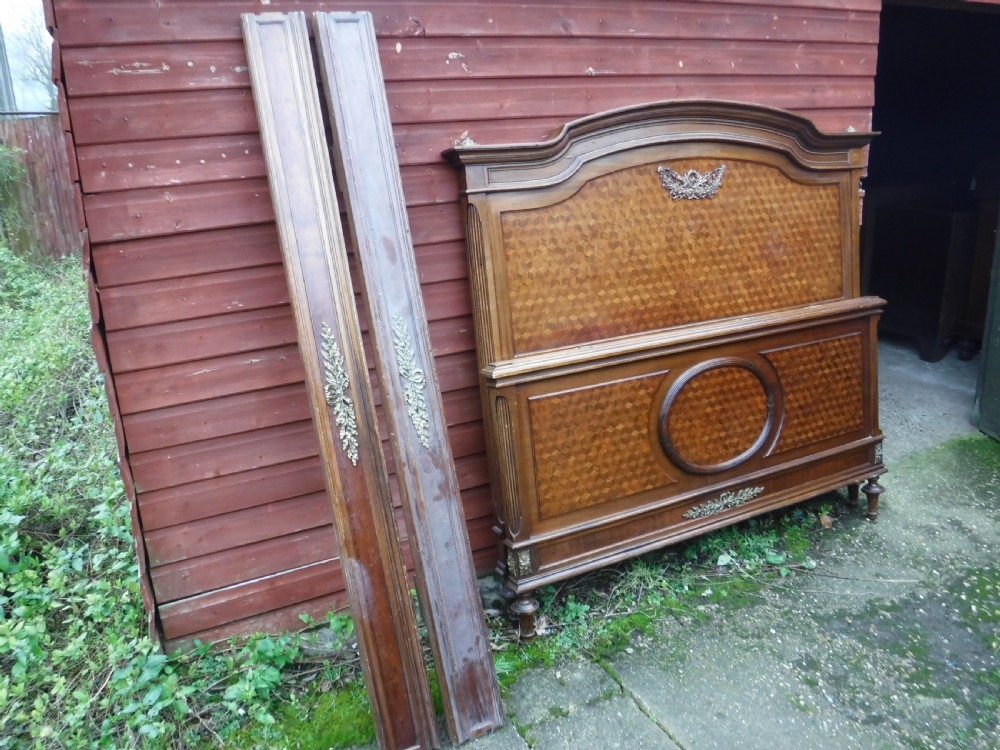 Large early 20th century double bed View III