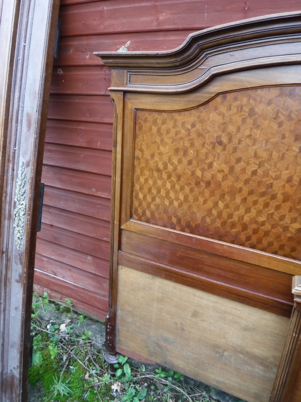Large early 20th century double bed View IV