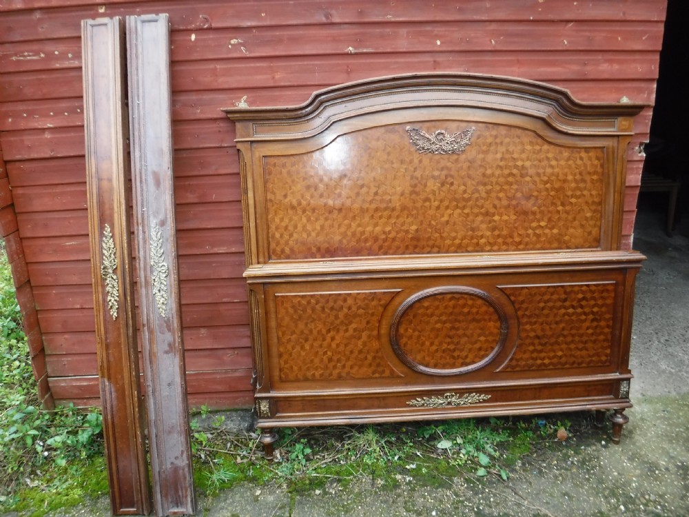 Large early 20th century double bed View V