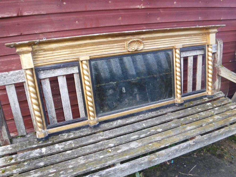 19th century gilt frame over mantel mirror View II