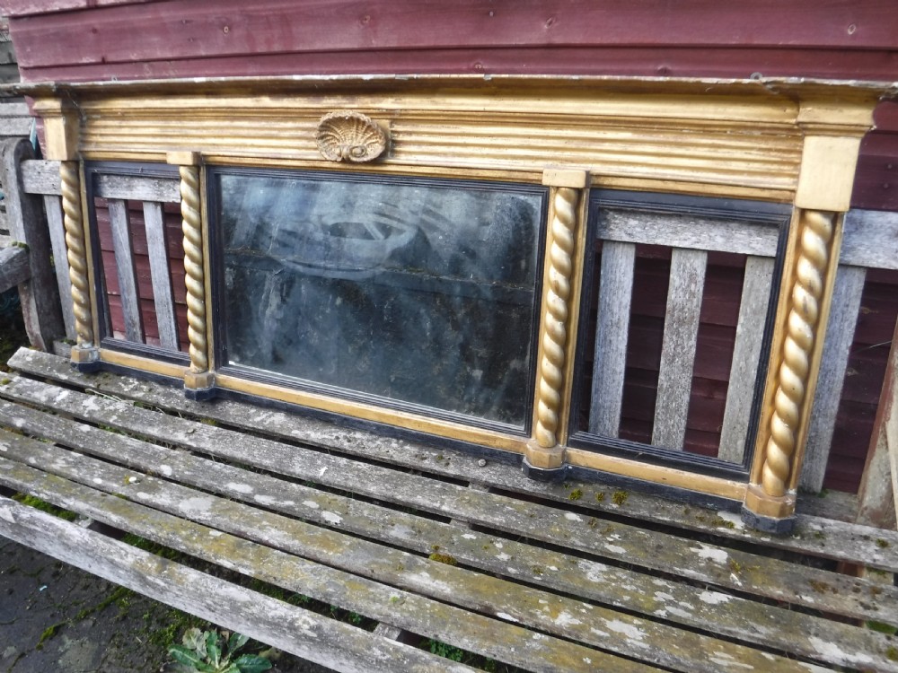 19th century gilt frame over mantel mirror View IV
