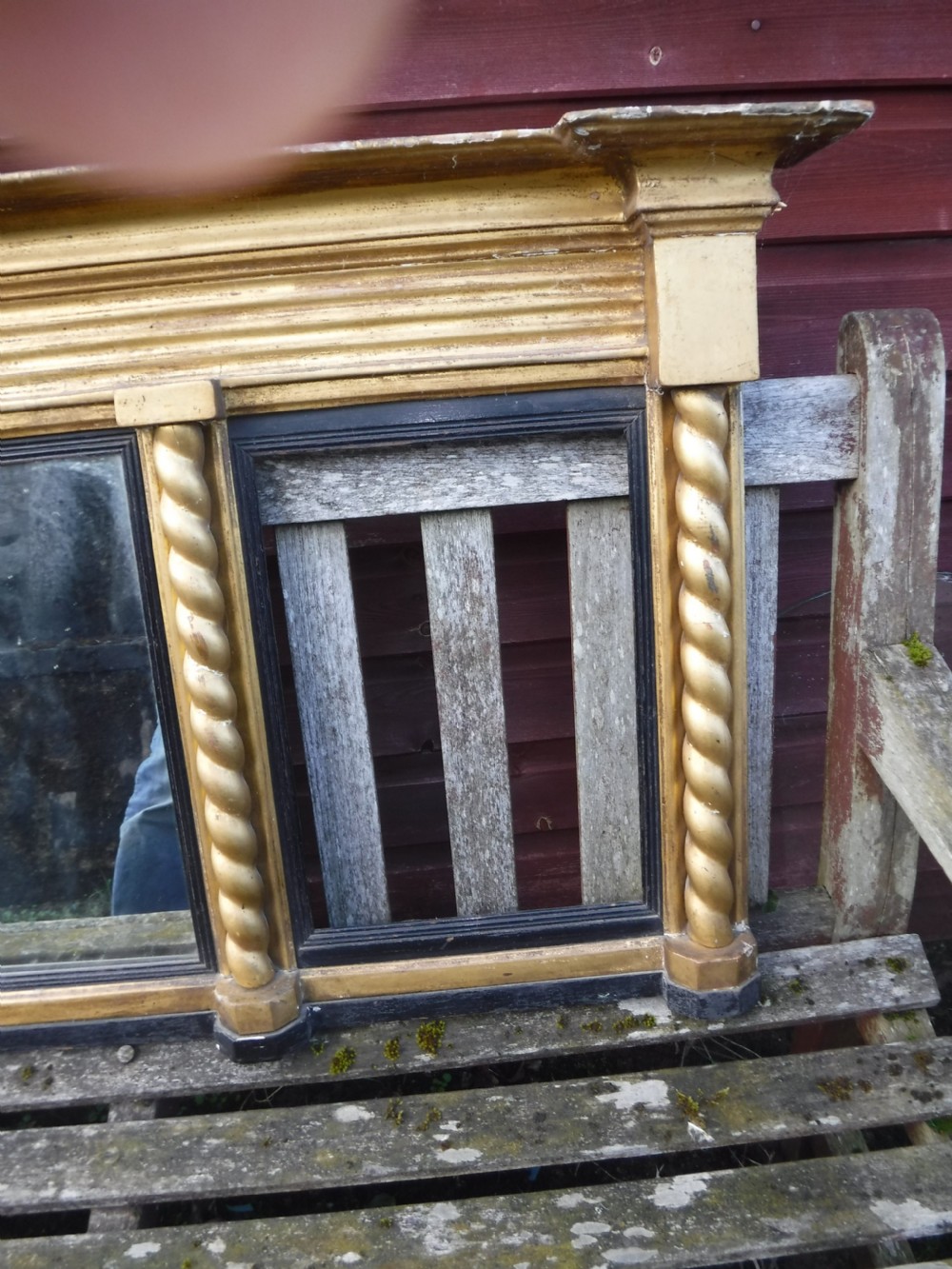 19th century gilt frame over mantel mirror View V
