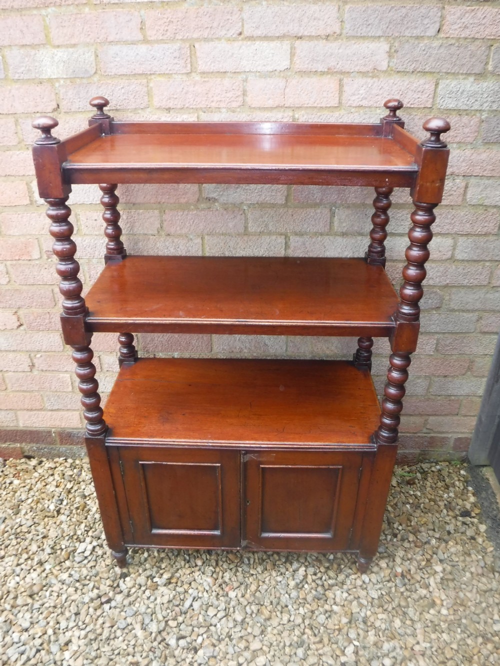 Small and useful Victorian 3 tier side buffet