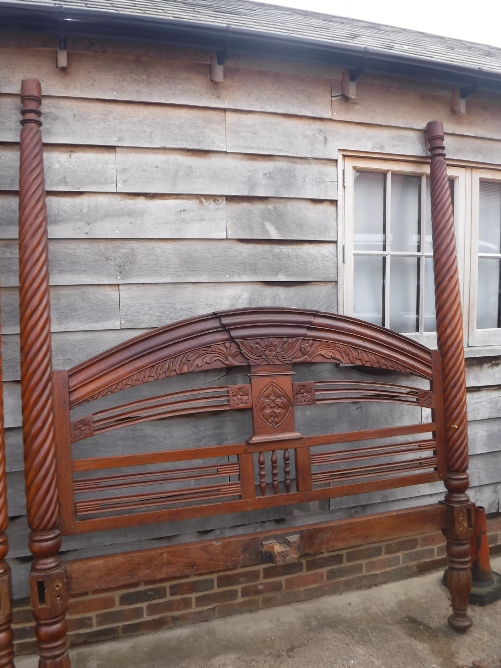 Large anglo Indian 4 poster bed View VIII