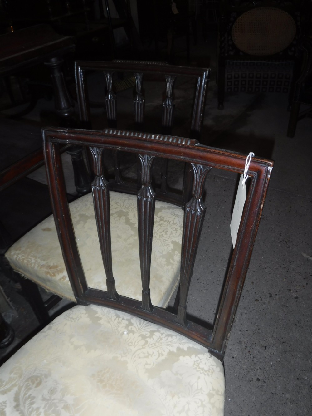 Pair of early 19th century mahogany side chairs View IV